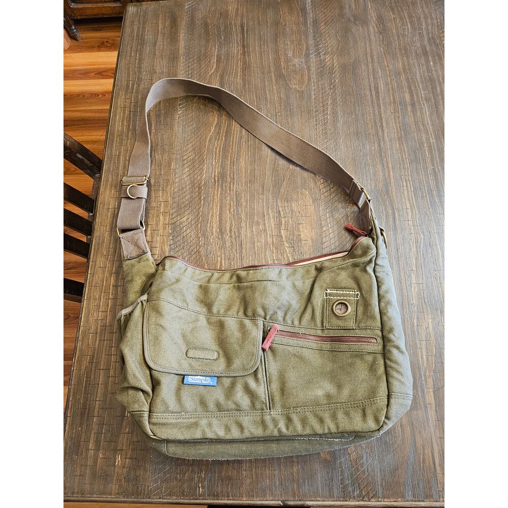 Hemp and Jute "Simple" Messenger Bag
